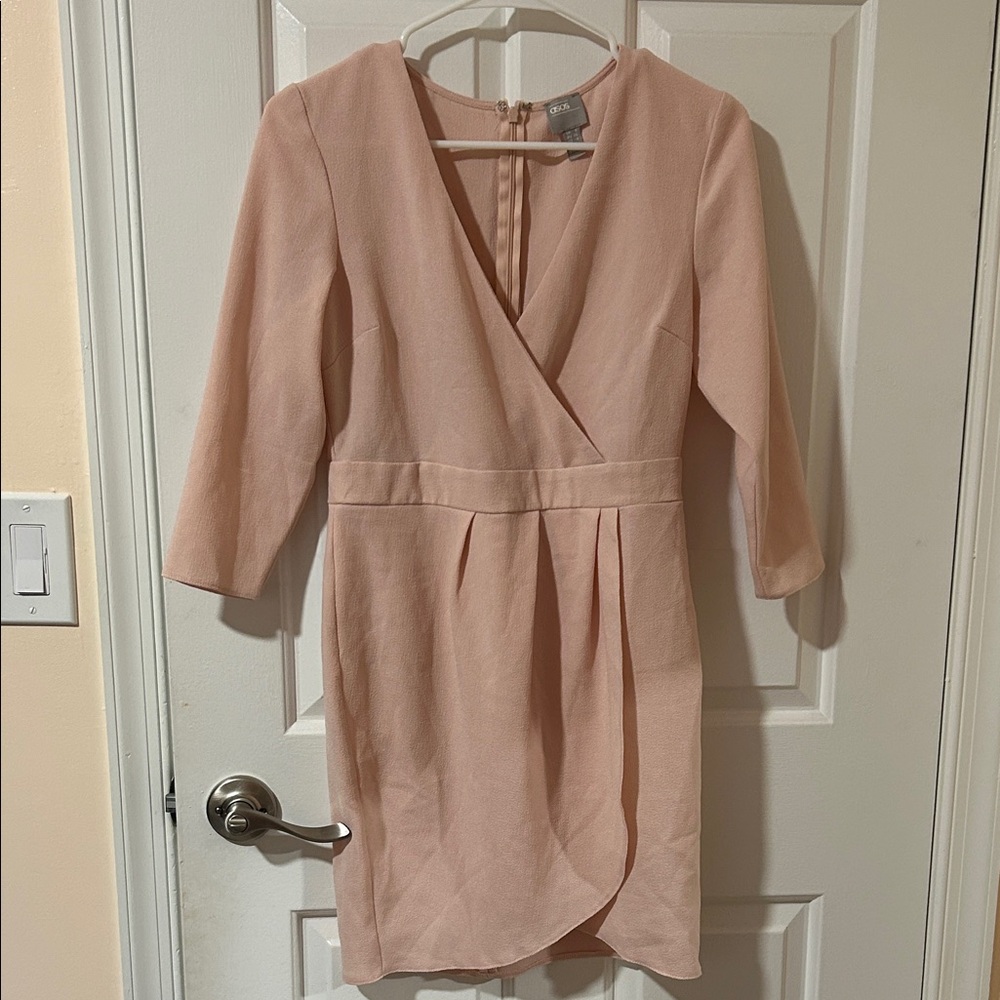 ASOS Blush Pink Wrap Dress
